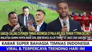 Raksasa Eropa Bantu Indonesia ‼️ J Herdman Umumkan 25 Pemain Timnas, Reaksi Tommy & Malaysia Really❓