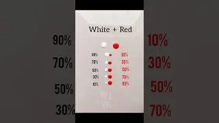 Red + White colour mixing 🎨 #reel #colormixing #creativeart