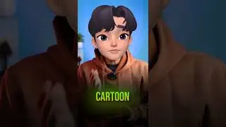 Capcut Ai Cartoon Face Effect 😍 Trending Edit #shorts #capcut