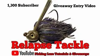 1,300 Subscriber Giveaway Entry. Thank you all for your continued support! #giveaway #luremaking