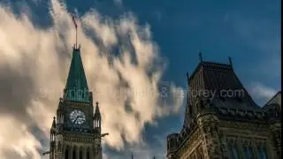 Peace Tower from East. Parliament Hill, Ottawa, Ontario, Canada