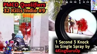 The Domination In PMCO Qualifiers By 4King | 32 Kills | Gaming Guru
