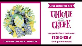 DIY Lemon Spring Deco Mesh Wreath For Your Door! | UITC RING BOARD