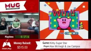 Kirby Super Star 100% Speedrun (MUG's 48 Hour Marathon 2017)