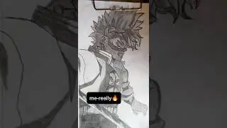 what can I do with two material 🔥🖌️.  #short #virel #art #anime #demonslayer #tanjiro #shinazugawa