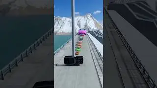 Colorful Small To Giant Cars vs Hammer #133