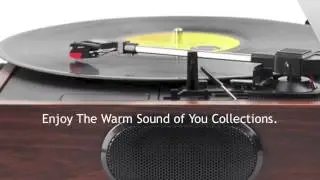 mbeat Vintage 2-In-1 USB Turntable and Cassette Record Player