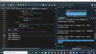 Case Study of ATM real time example in Python
