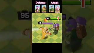 King Haaland vs Football Queen 👑 (clash of clans) #coc #supercell #clash #gaming #strategygames