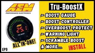 BEST Boost Controller & Gauge! (AEM TruBoost INSTALL)  //  (Lexus IS300 TURBO BUILD / 2JZ-GE NA-T)