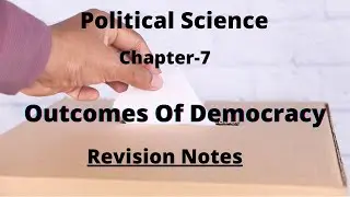 CBSE Class-10 Social Science Notes 📝|Political Science Ch-7 Outcomes of Democracy|  🔥 #CBSE #Shorts