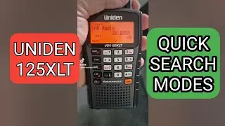 UNIDEN 125 SCANNER - SEARCH MODES TIP & MORE