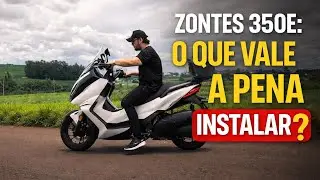 Zontes 350E: todos os acessórios que instalei e se realmente valem a pena