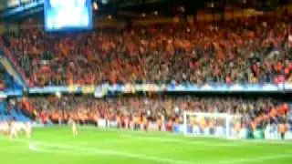 Apoel Nicosia supporters after Champions league game against Chelsea 8/12/2009