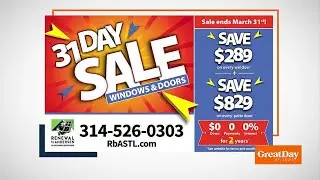 Huge 31-Day Sale on windows and patio doors!