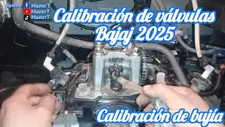 BAJAJ 2025 CALIBRACION DE VALVULAS DE MOTOTAXI BAJAJ, ENCONTRE LA LUZ DE VALVULA  ABIERTA