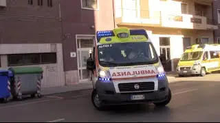 [PARTENZA FISCHIO] Ambulanza Croce d'Oro Cagliari in emergenza | Italian ambulance responding code 2