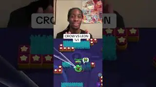 Ворон против Леона 1 на 1 #brawlstars #brawlstarsgameplay #brawlstarsgame #brawlstarsshorts
