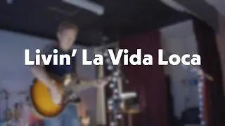 Livin' La Vida Loca by Ricky Martin | Solo Acoustic Cover by Andy Starkey from Britpop Reunion