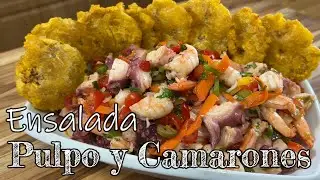 Ensalada de Pulpo y Camarones (how to make a Octopus & Shrimp salad)