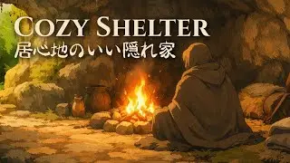 COZY SHELTER 🔥 A Warm Cave Beneath the Forest | Fantasy Ambience