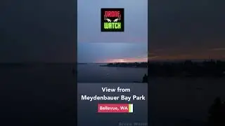 View from Meydenbauer Bay Park Bellevue  -  Seattle | Drone Aerial 4K