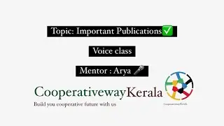 Important publications || kerala bank|| cseb ||Cooperation