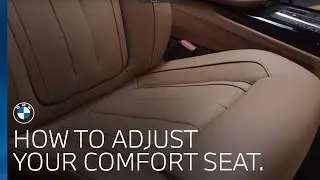 BMW UK | How do I adjust my seat (comfort)?