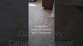 Carpet Re-stretching will remove lumps and buckles for home improvement