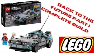 Back To The Future Part 1 DeLorean LEGO Speed Champions Complete Build! Set #77256.