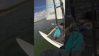 #Trapezepractice #trapeze #catamaran #catamaransailing #h14 #hobiecat #sailing  #catsailing