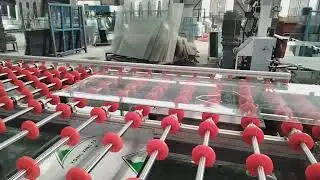 Automatic Horizontal Glass Double Edger and Washing Machine #glassedging #glassmachine