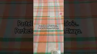 Pastel madras fabric for #preppyfashion #sewingforkids #sewistsofinstagram #plaid #sewingprojects