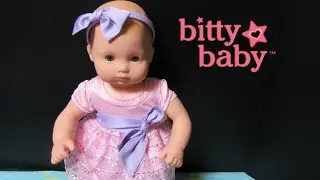BITTY BABY Ella gets new dress! Bitty Baby Blossoms and Bows Outfit  + Shoes + Headband Unboxing