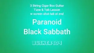 Paranoid By Black Sabbath - Easy Lesson 
