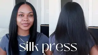 HOW TO: SILK PRESS on 3c Natural Hair at Home | No Heat Damage