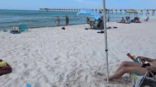 Perfect day at Panama City Beach. I spend 90% of my time in the water. 