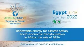 Renewable energy for climate action, socio-economic transformation in Africa: the role of SEFA