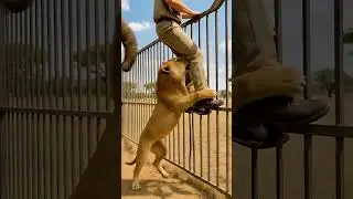 Human Faces Elephant and Lion in the Wild! #HumanVsWild #Elephant #Lion 🐘🦁😱