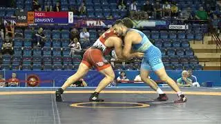 1/8 GR - 97 kg: I. TIGCI (TUR) v. Z. DZIHASOV (UKR)