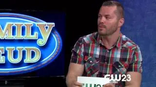 Jon Foss interviews the Hayes family about their appearance on Family Feud.