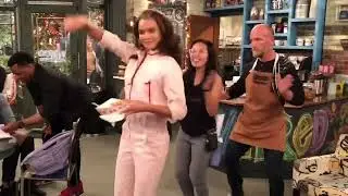 Behind the scenes on Alexa & Katie