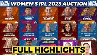 Women's IPL 2023 Auction Highlights || Women's IPL 2023 sold player list