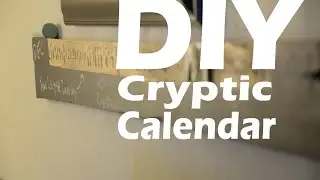 DIY Cryptic Perpetual Calendar with Chalkboard Paint #pallet #woodproject
