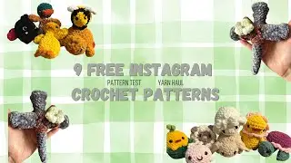9 Free Instagram Pattern Roundup | Yarn Haul | Pattern Test