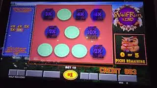 $10 Max Bet!!! Wolf Run Keno!!! #casino #slots #bonus