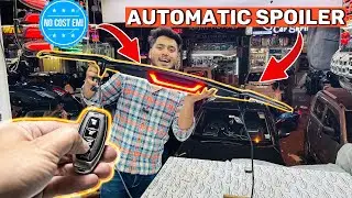 😱🔥 EMi पे लेलो ELECTRONIC SPOLIER Best Spolier For Seden Cars || Automatic Remote Control Spoiler