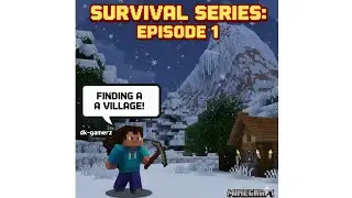 I Found A Secret Village In Snowy Mountains! ❄️ | Survival Series #1#minecraft 