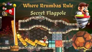 Where Rrumbas Rule Secret Flagpole Mario Wonder