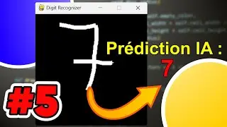 Faire une IA qui prédit les chiffres dessinés sur une GUI - Partie 5 - inférence (test de l'IA)